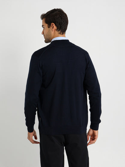 Mock Neck Zipper Pullover