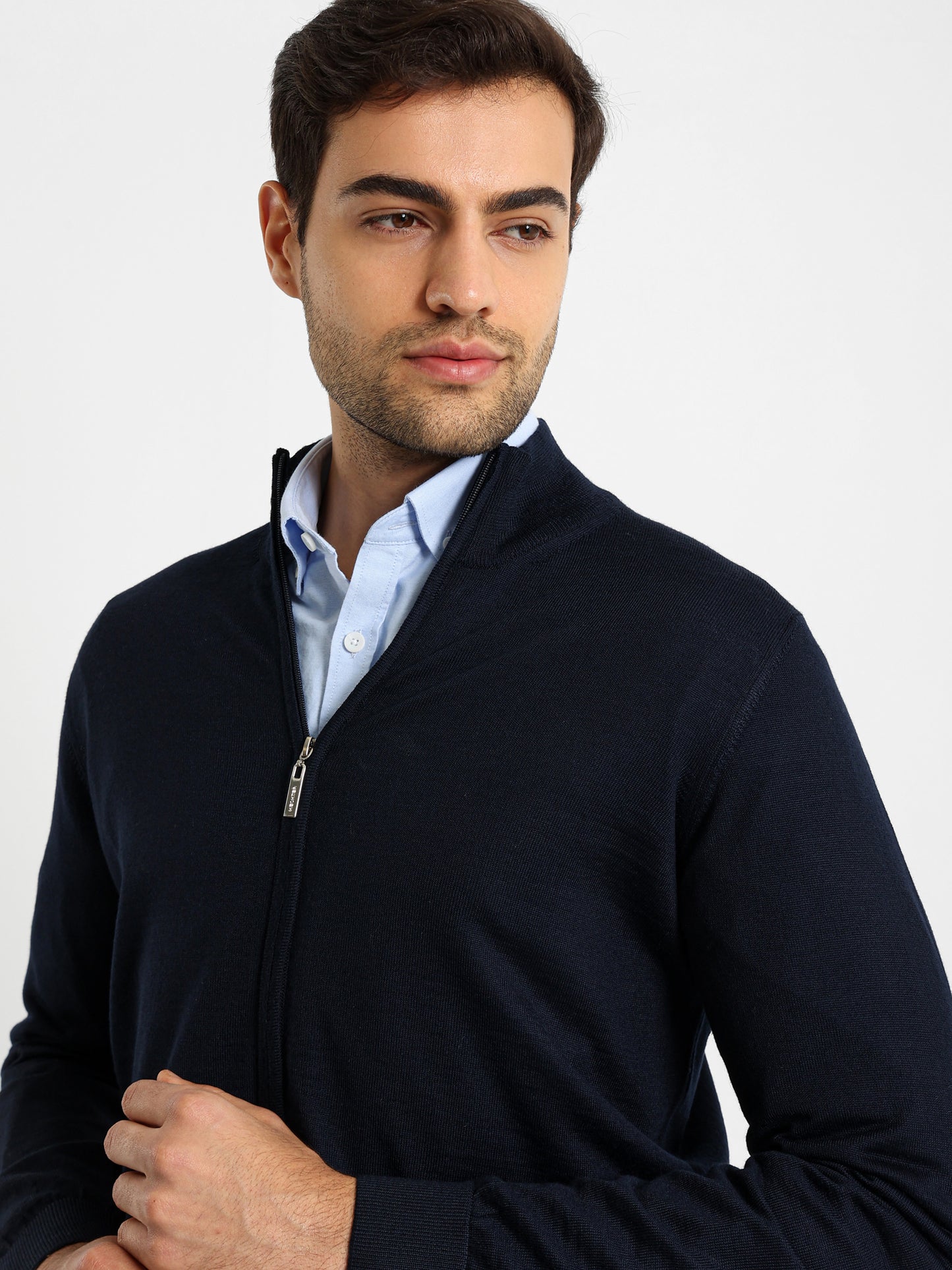 Mock Neck Zipper Pullover