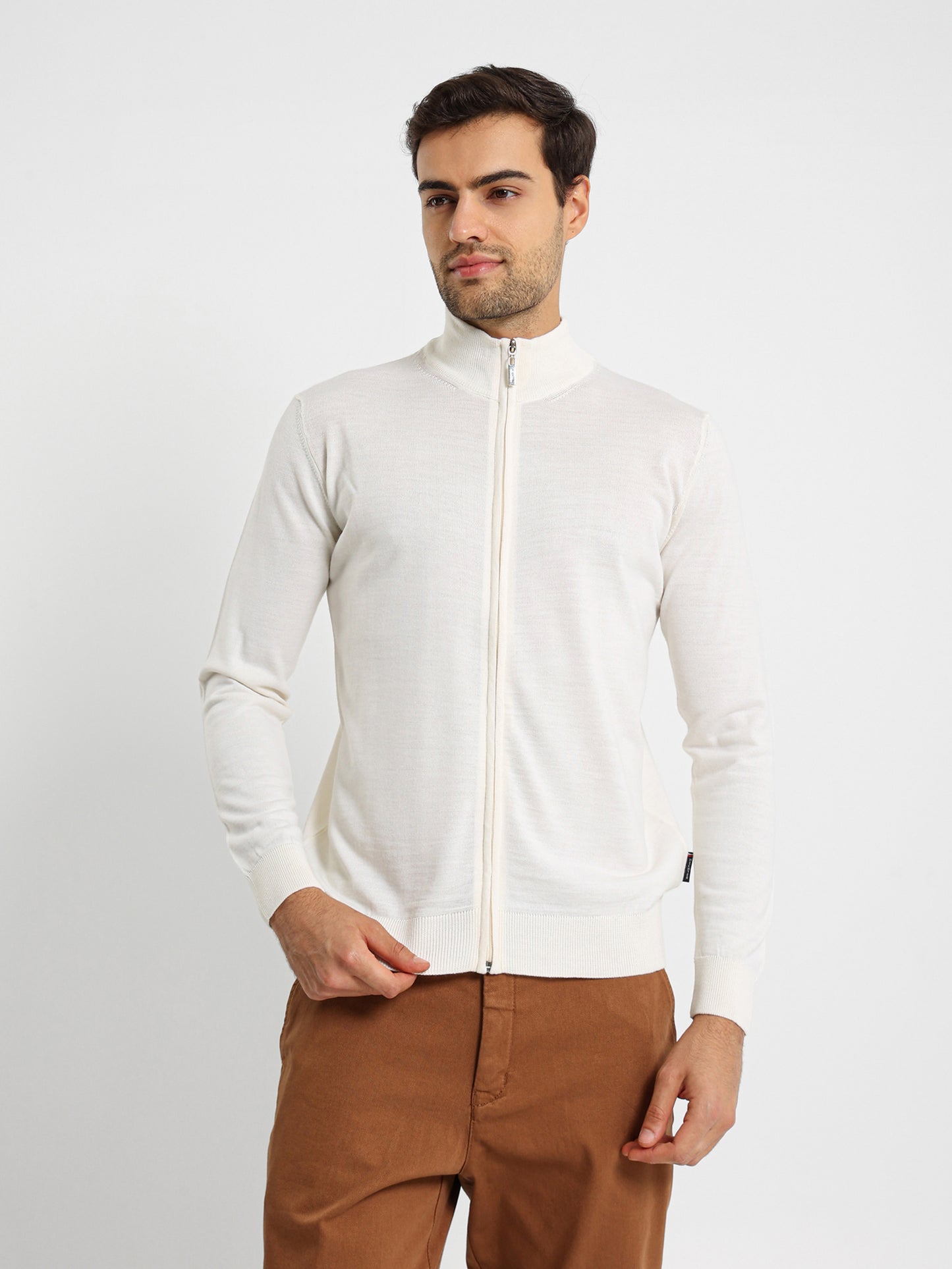 Mock Neck Zipper Pullover