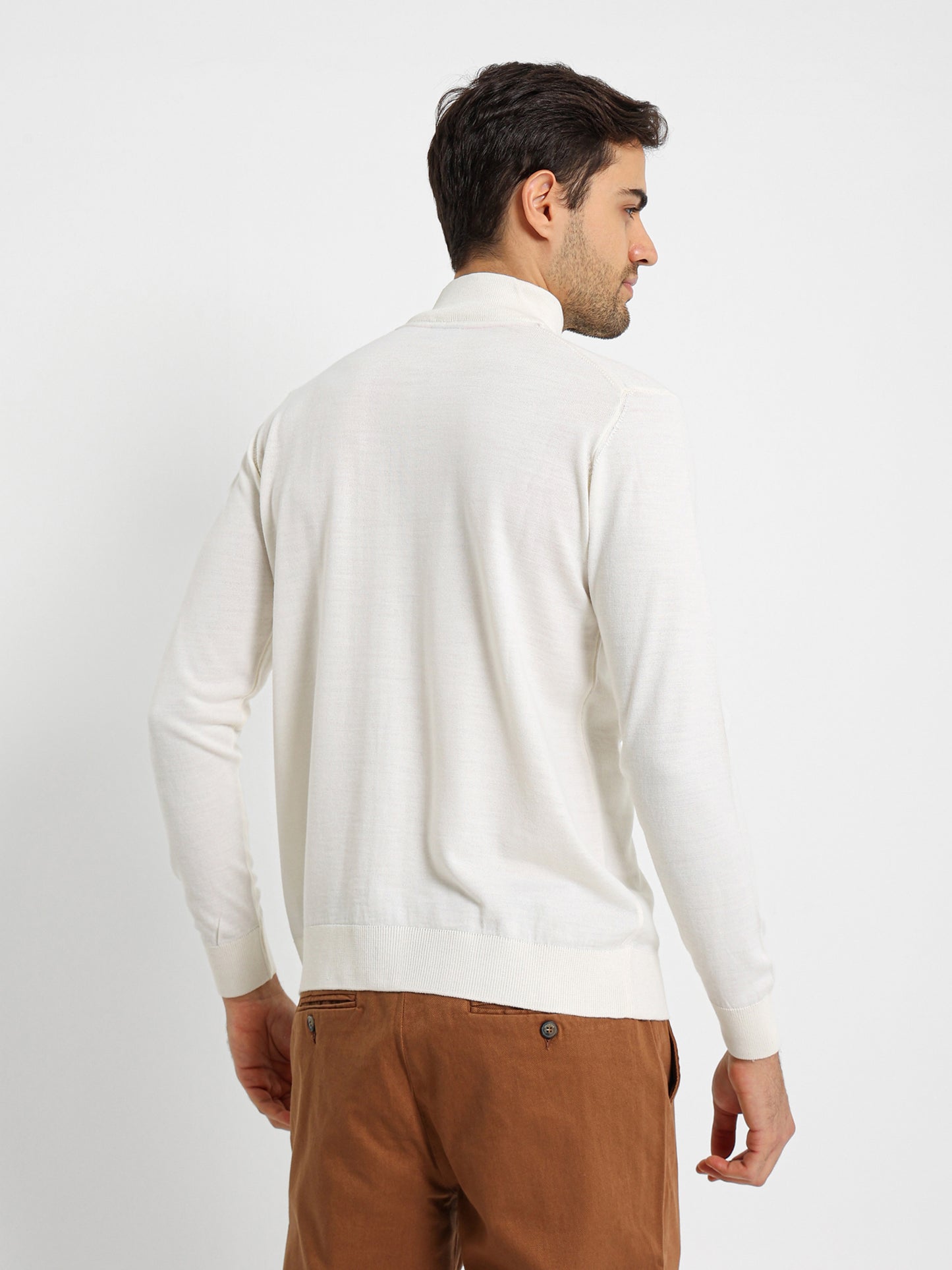 Mock Neck Zipper Pullover