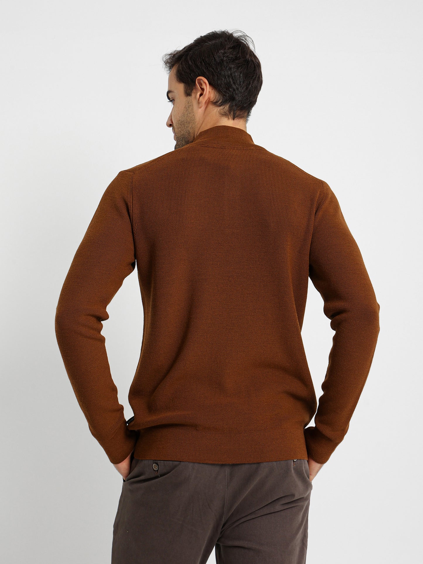 Structured Mock Neck Pullover