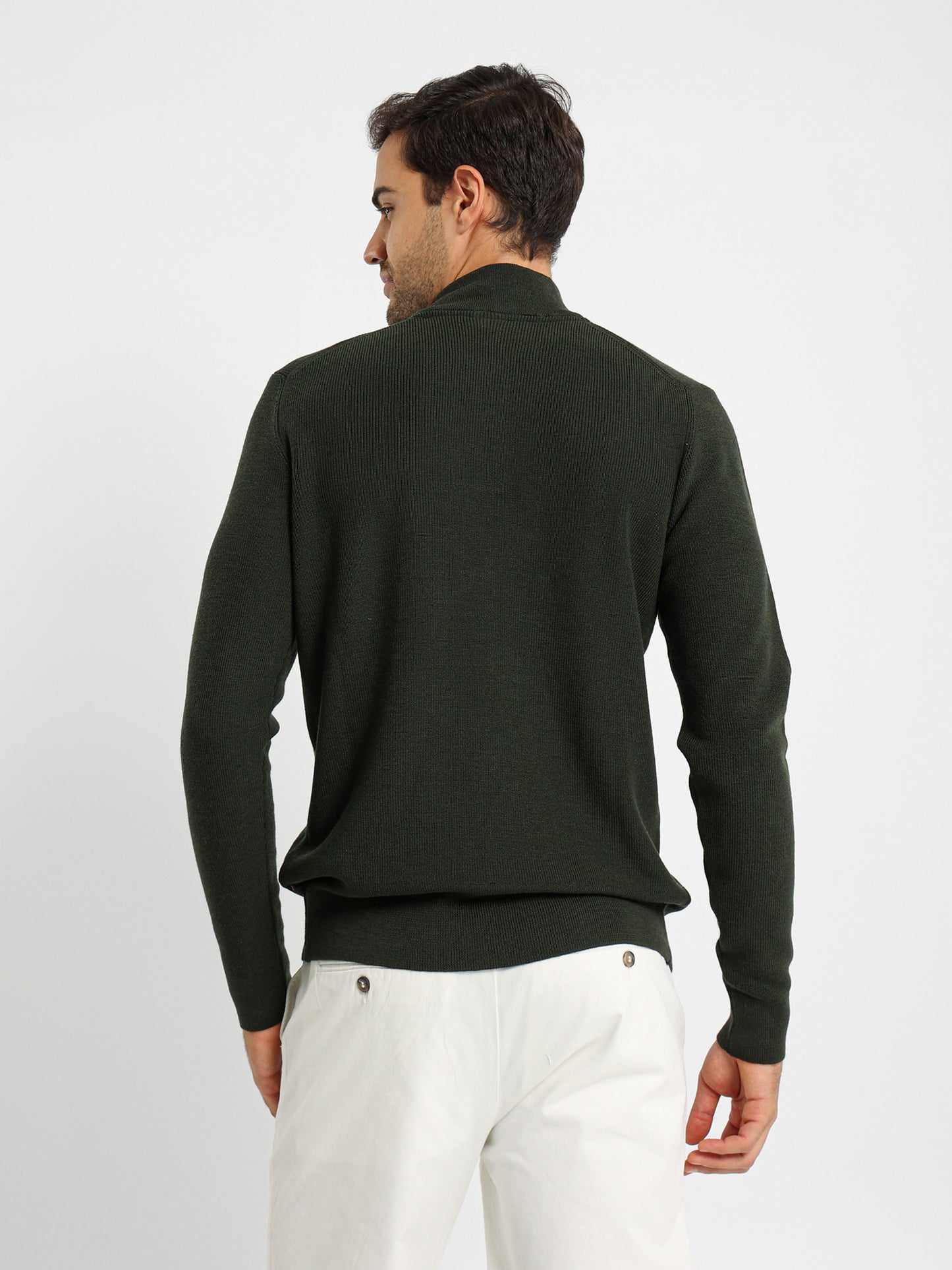 Structured Mock Neck Pullover