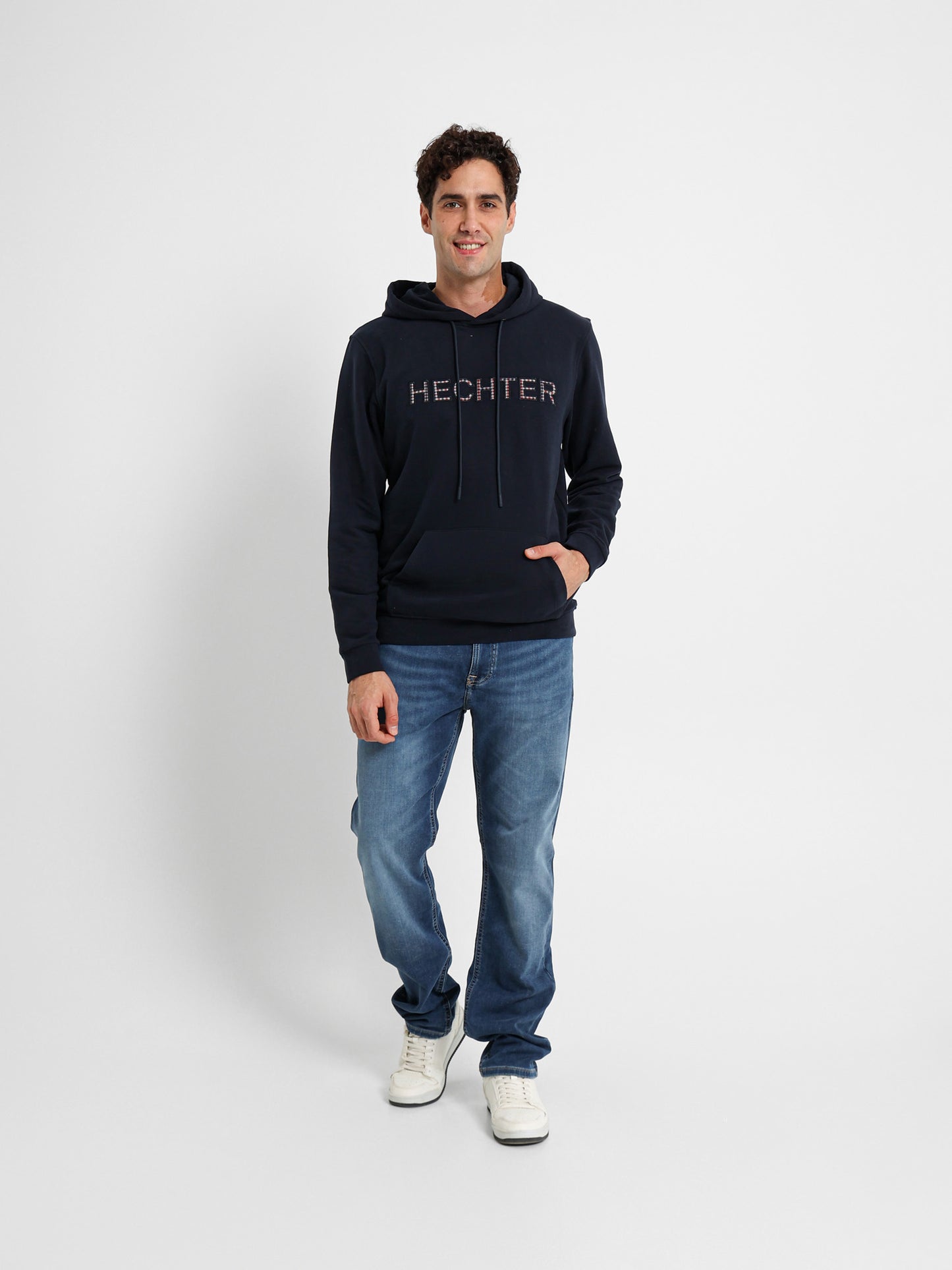 Denim Pants with Stretch Panel