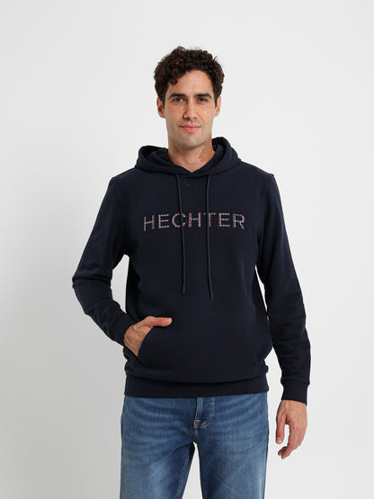 Front Logo Print Hoodie