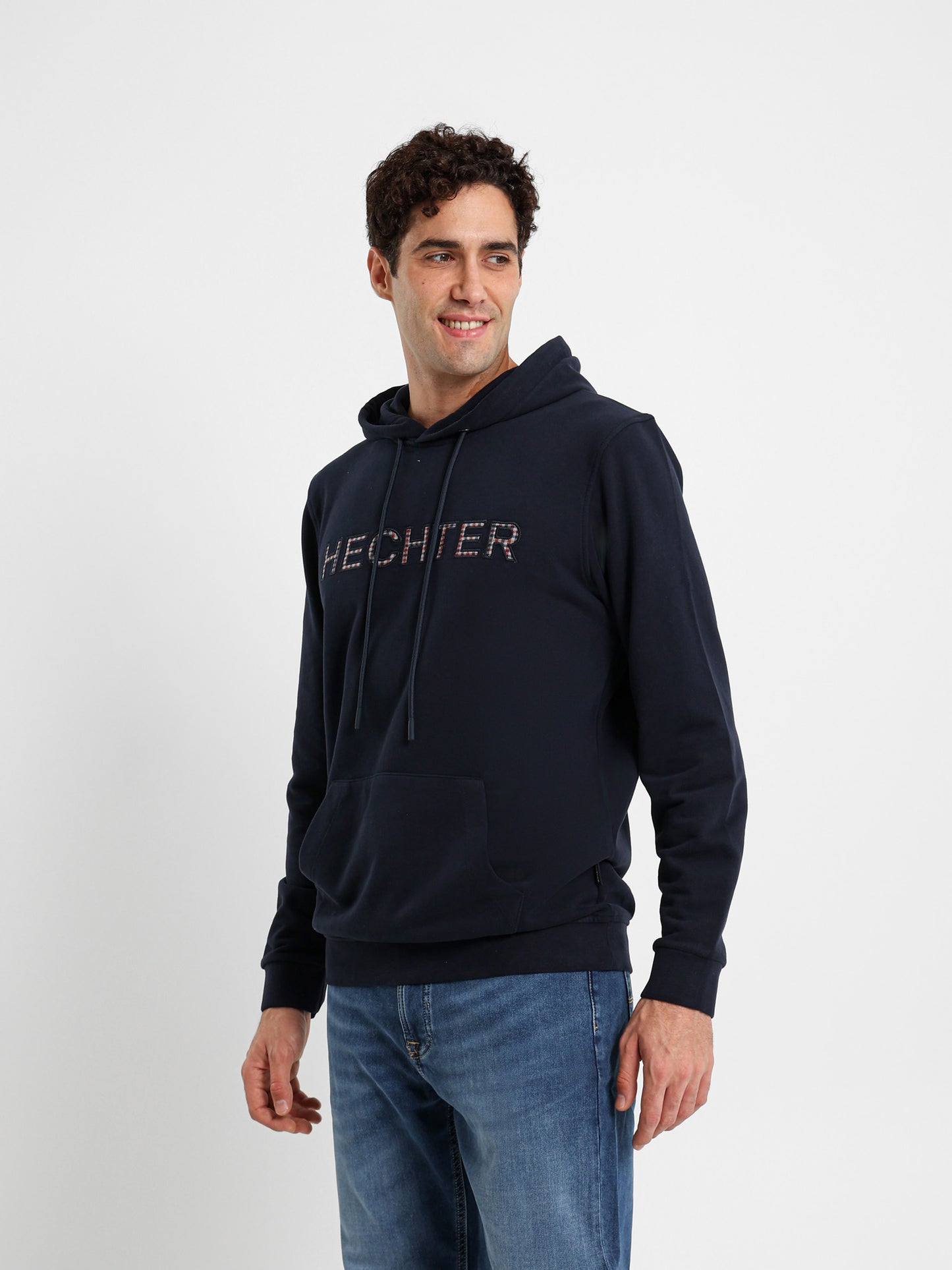 Front Logo Print Hoodie