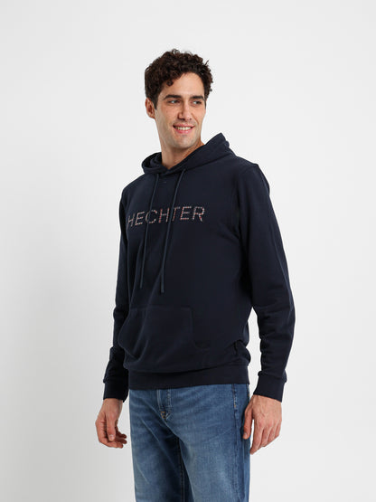 Front Logo Print Hoodie