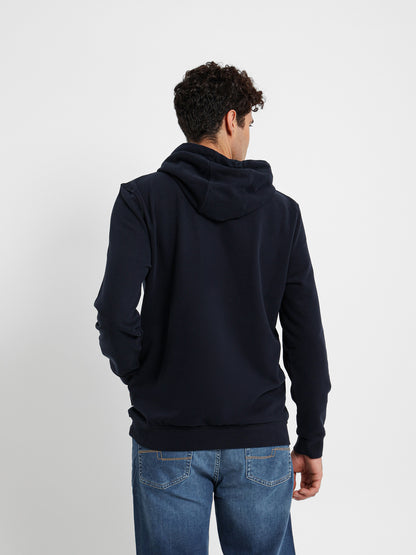 Front Logo Print Hoodie