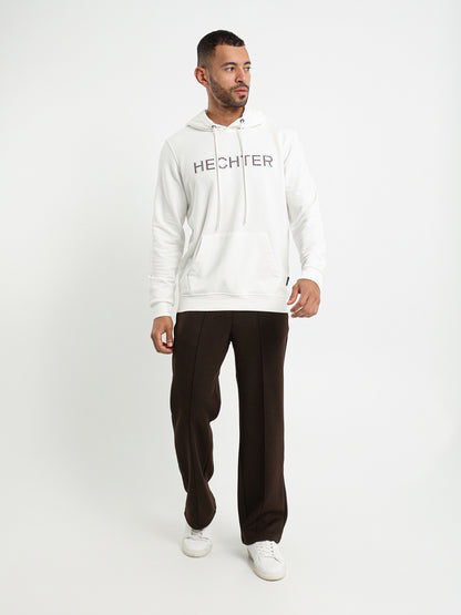 Front Logo Print Hoodie