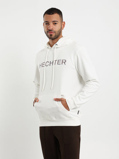 Front Logo Print Hoodie