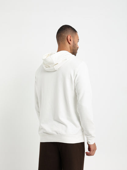 Front Logo Print Hoodie