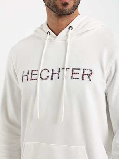 Front Logo Print Hoodie