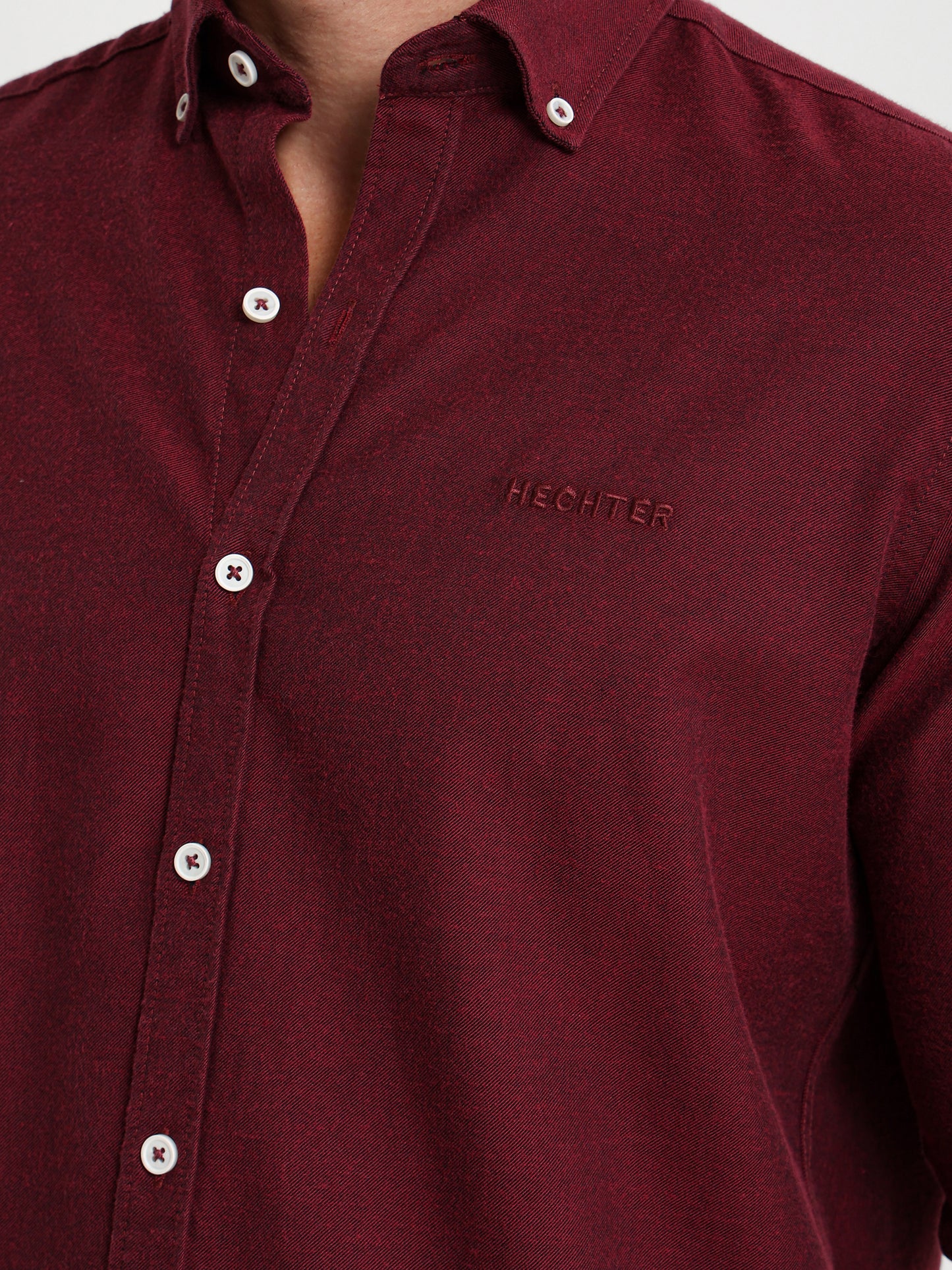 Cotton Oxford Long Sleeve Button Down Shirt