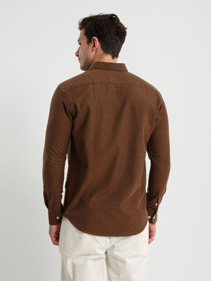 Cotton Oxford Long Sleeve Button Down Shirt