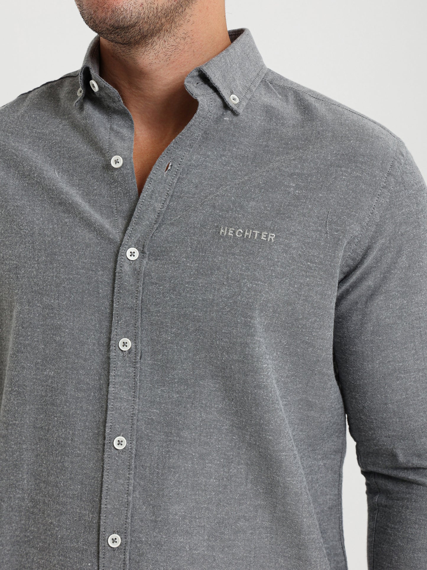 Cotton Oxford Long Sleeve Button Down Shirt