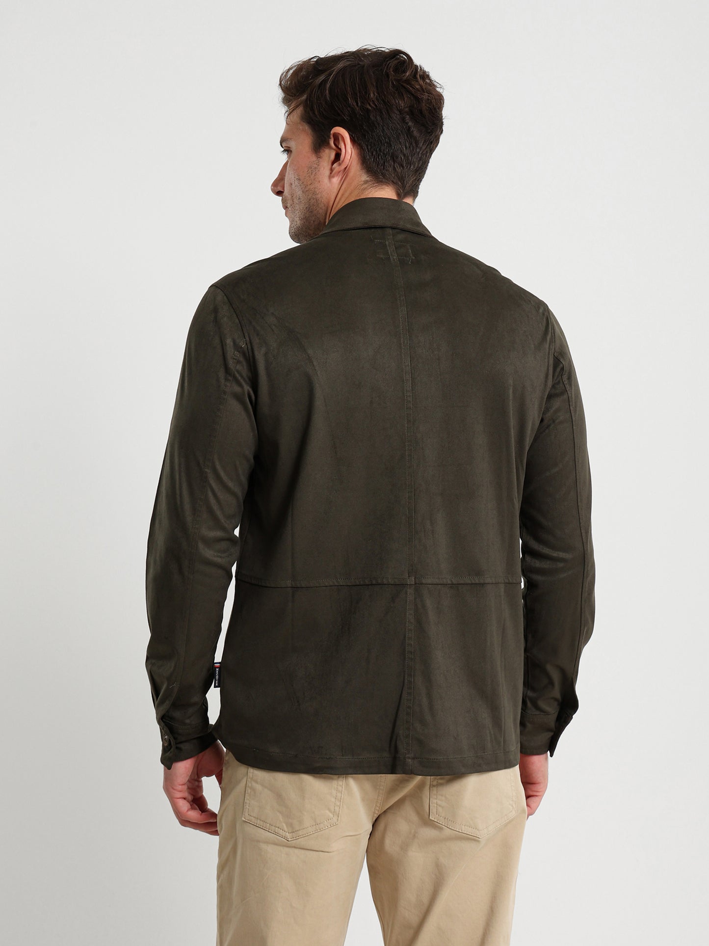 Long Sleeve Overshirt With Chest Pocket