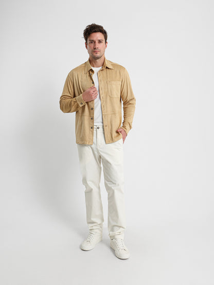 Long Sleeve Overshirt With Chest Pocket