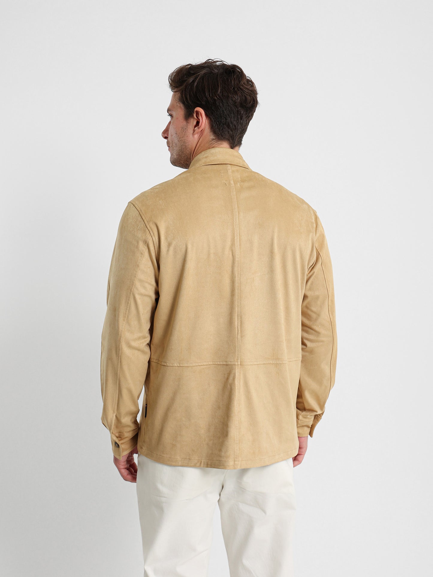 Long Sleeve Overshirt With Chest Pocket