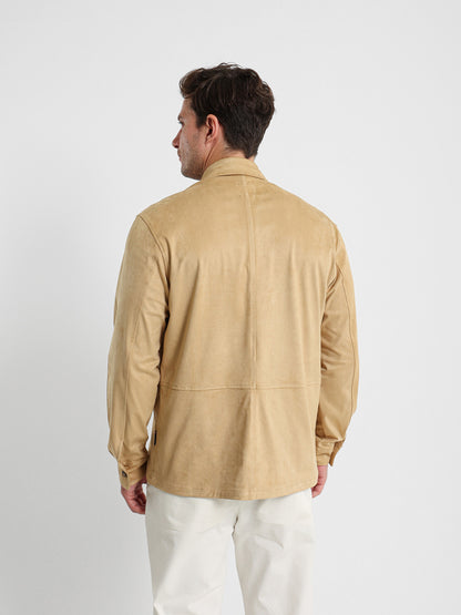 Long Sleeve Overshirt With Chest Pocket