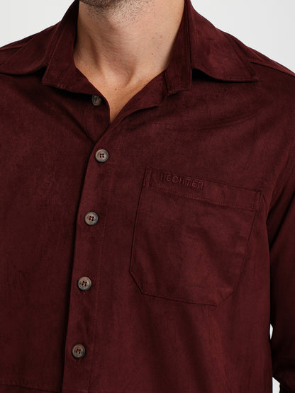 Long Sleeve Overshirt With Chest Pocket