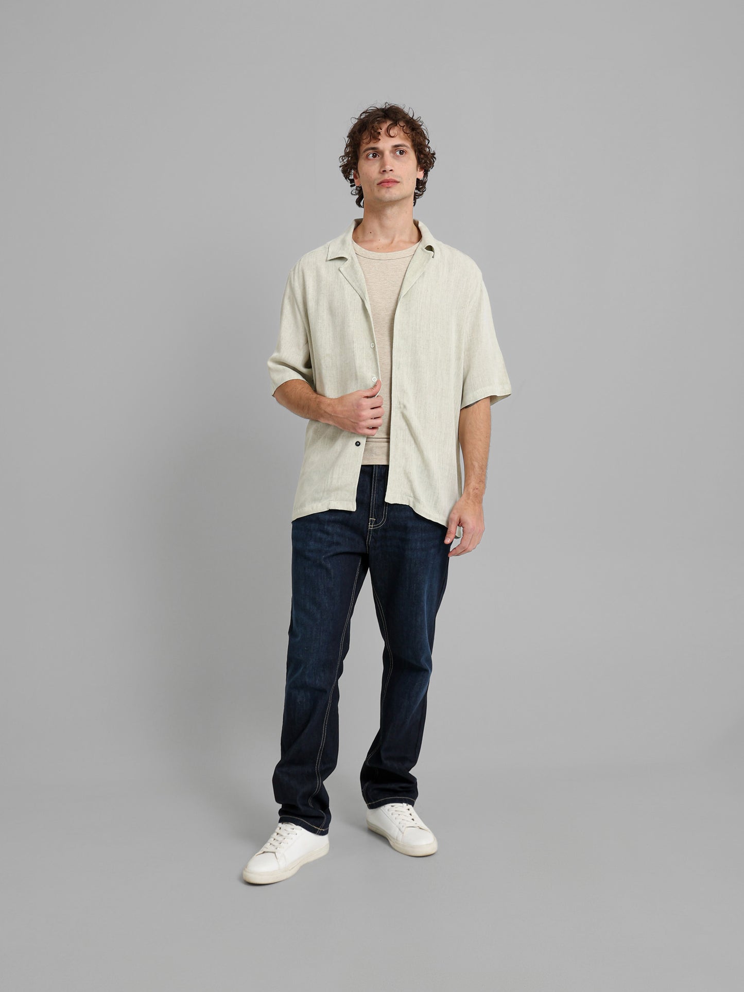 Linen Check Shirt