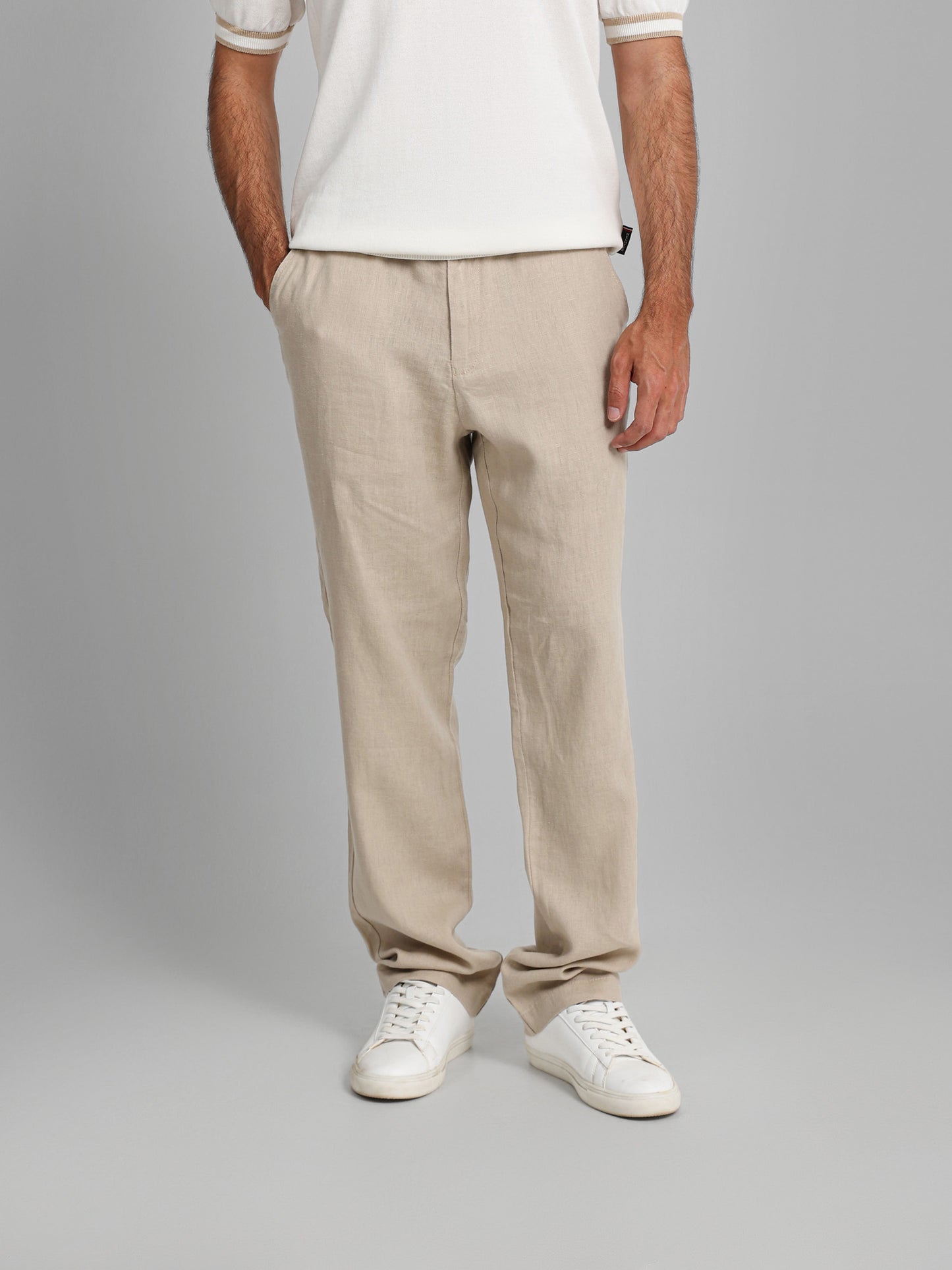 Linen Pants with Side Pockets