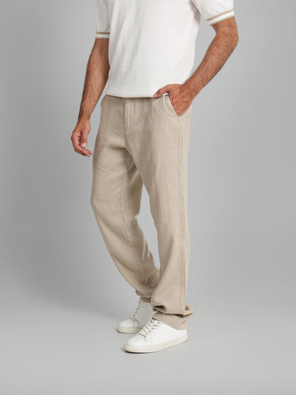 Linen Pants with Side Pockets
