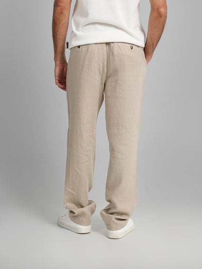 Linen Pants with Side Pockets