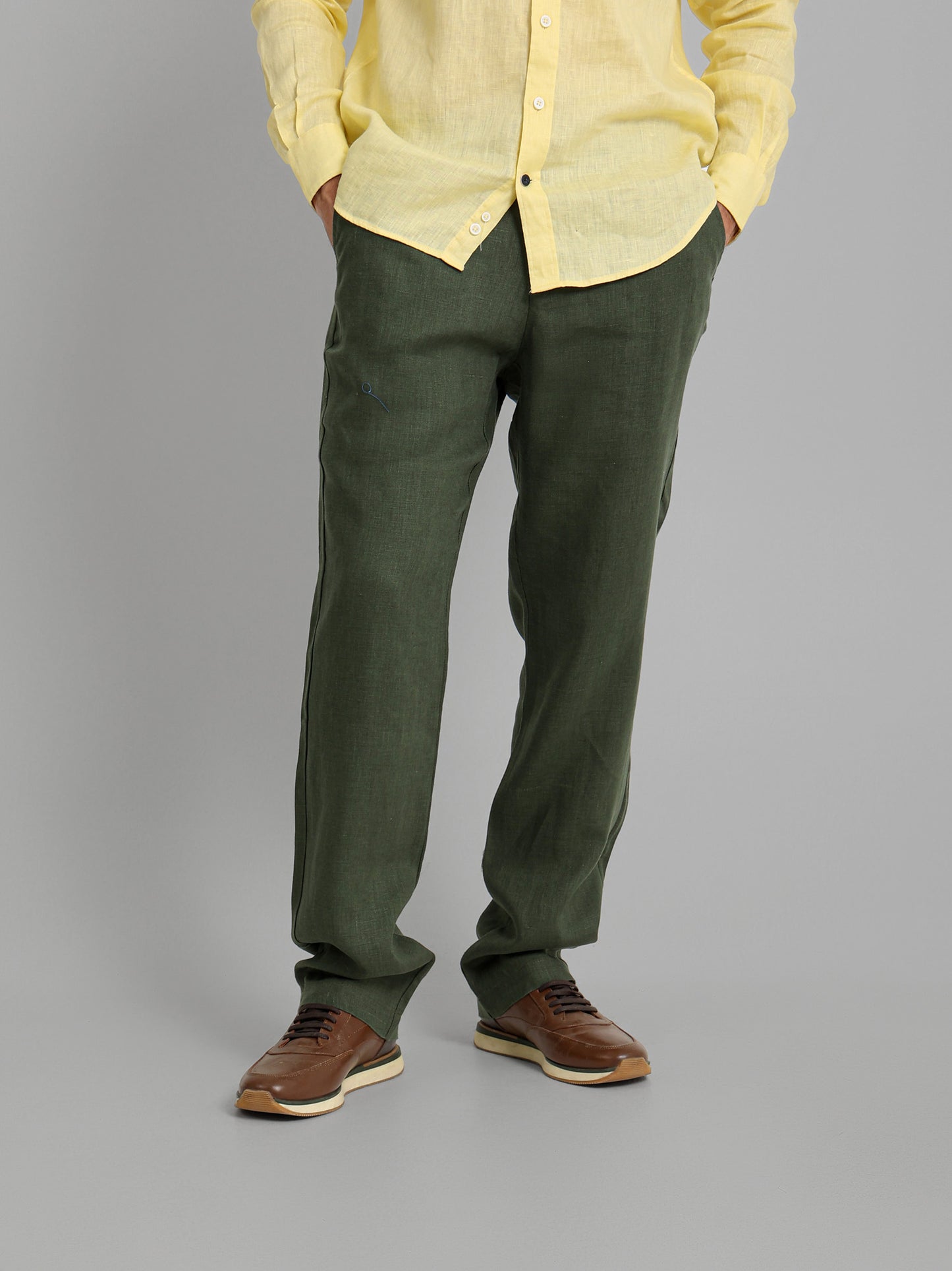 Linen Pants with Side Pockets