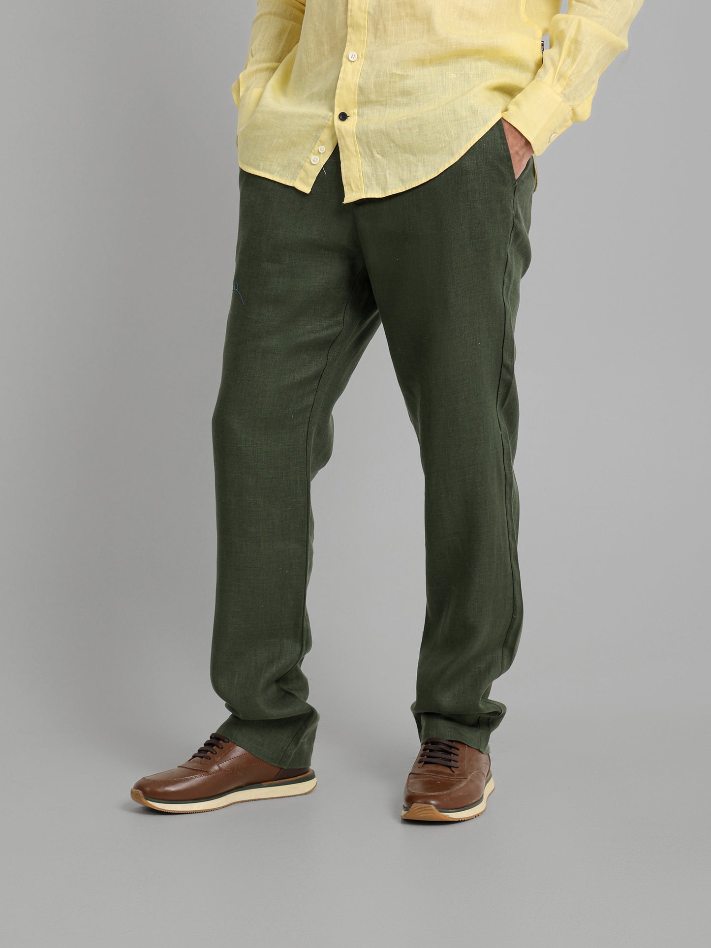 Linen Pants with Side Pockets