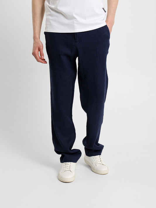 Linen Pants with Side Pockets