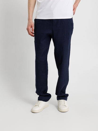 Linen Pants with Side Pockets