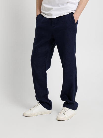 Linen Pants with Side Pockets