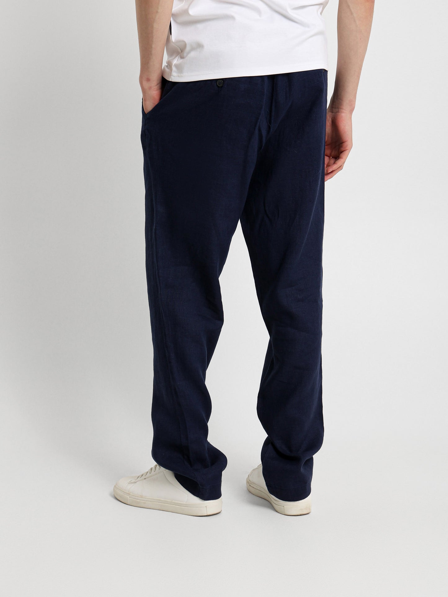 Linen Pants with Side Pockets