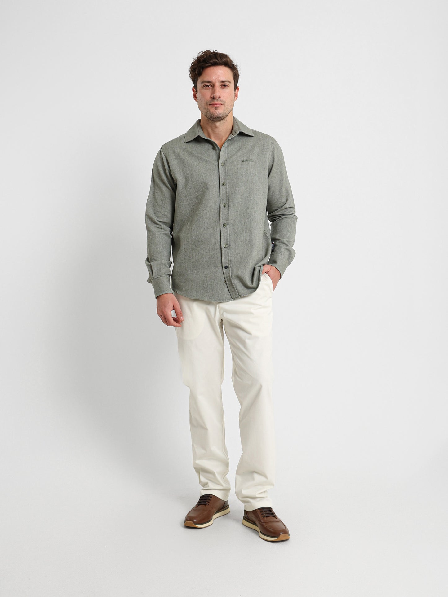 Textured Long Sleeve Shirt