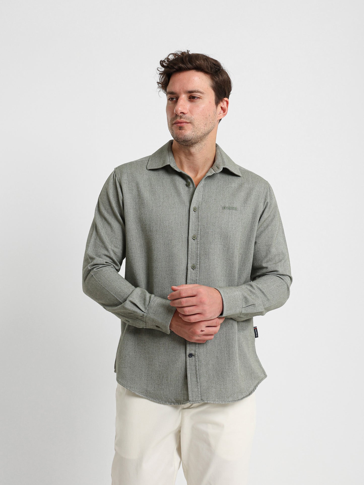 Textured Long Sleeve Shirt