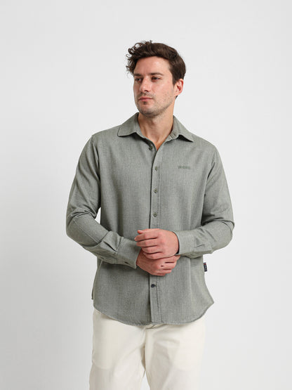 Textured Long Sleeve Shirt