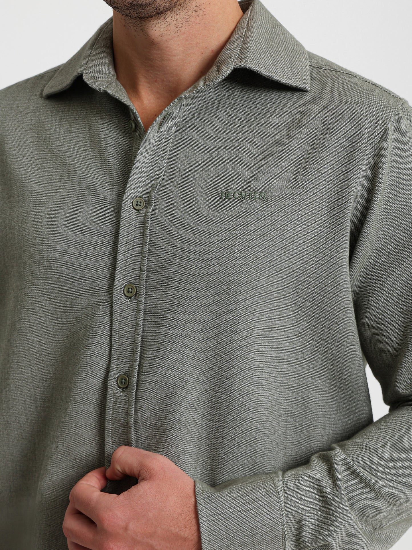 Textured Long Sleeve Shirt