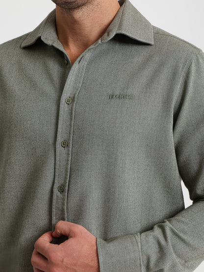 Textured Long Sleeve Shirt