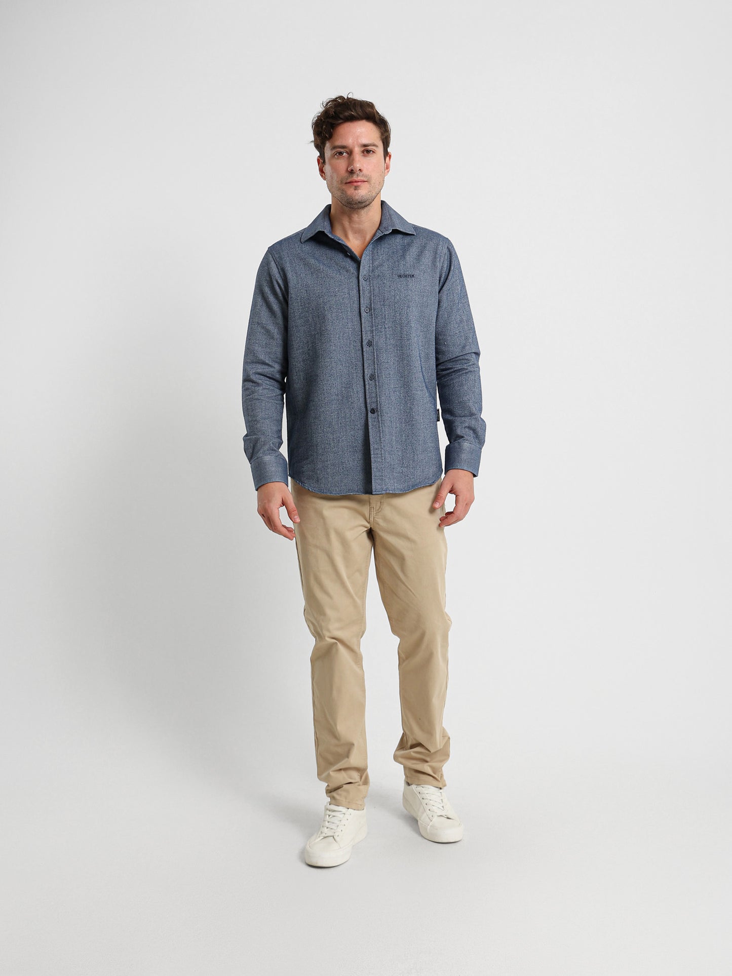 Textured Long Sleeve Shirt