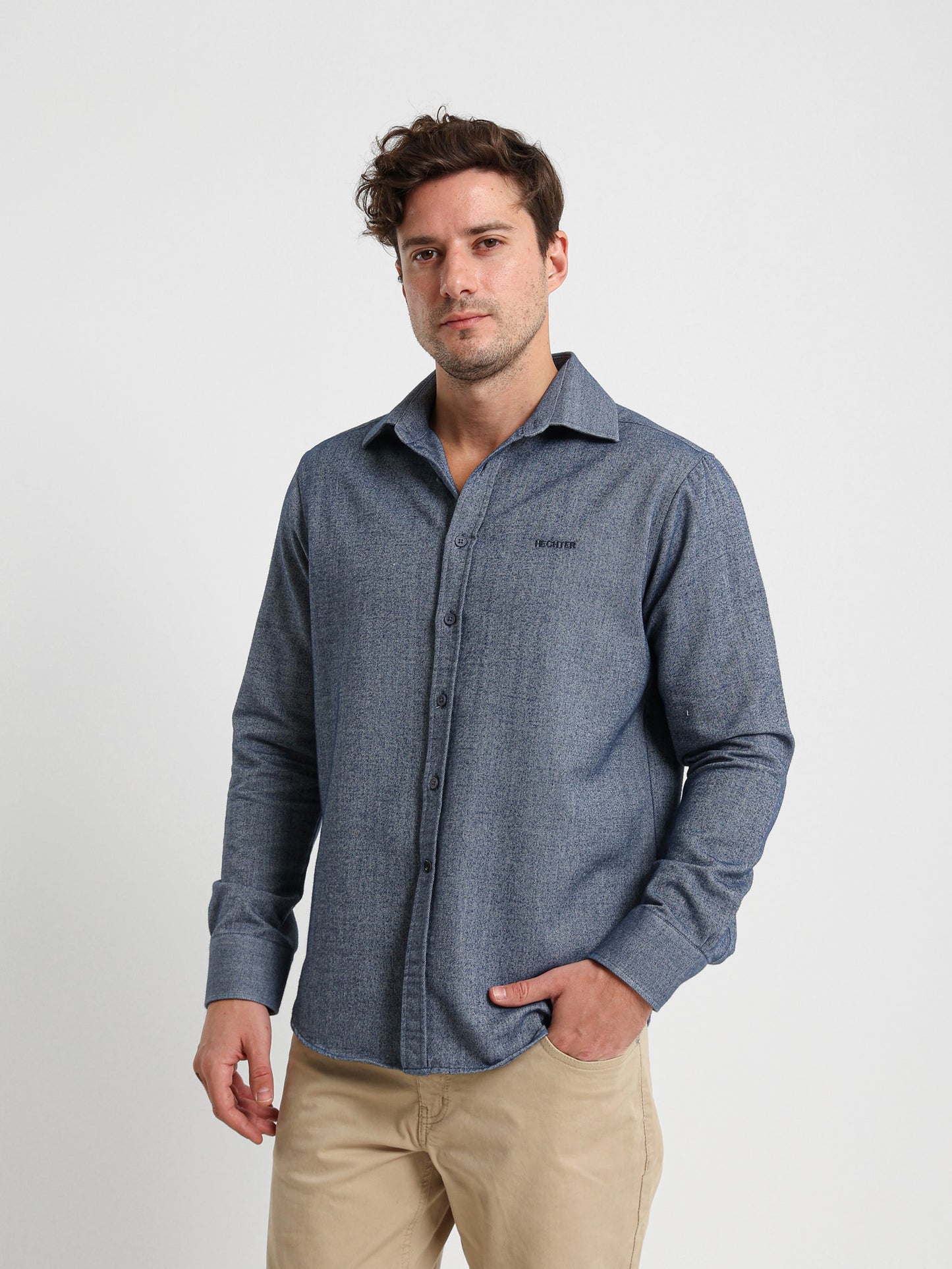 Textured Long Sleeve Shirt