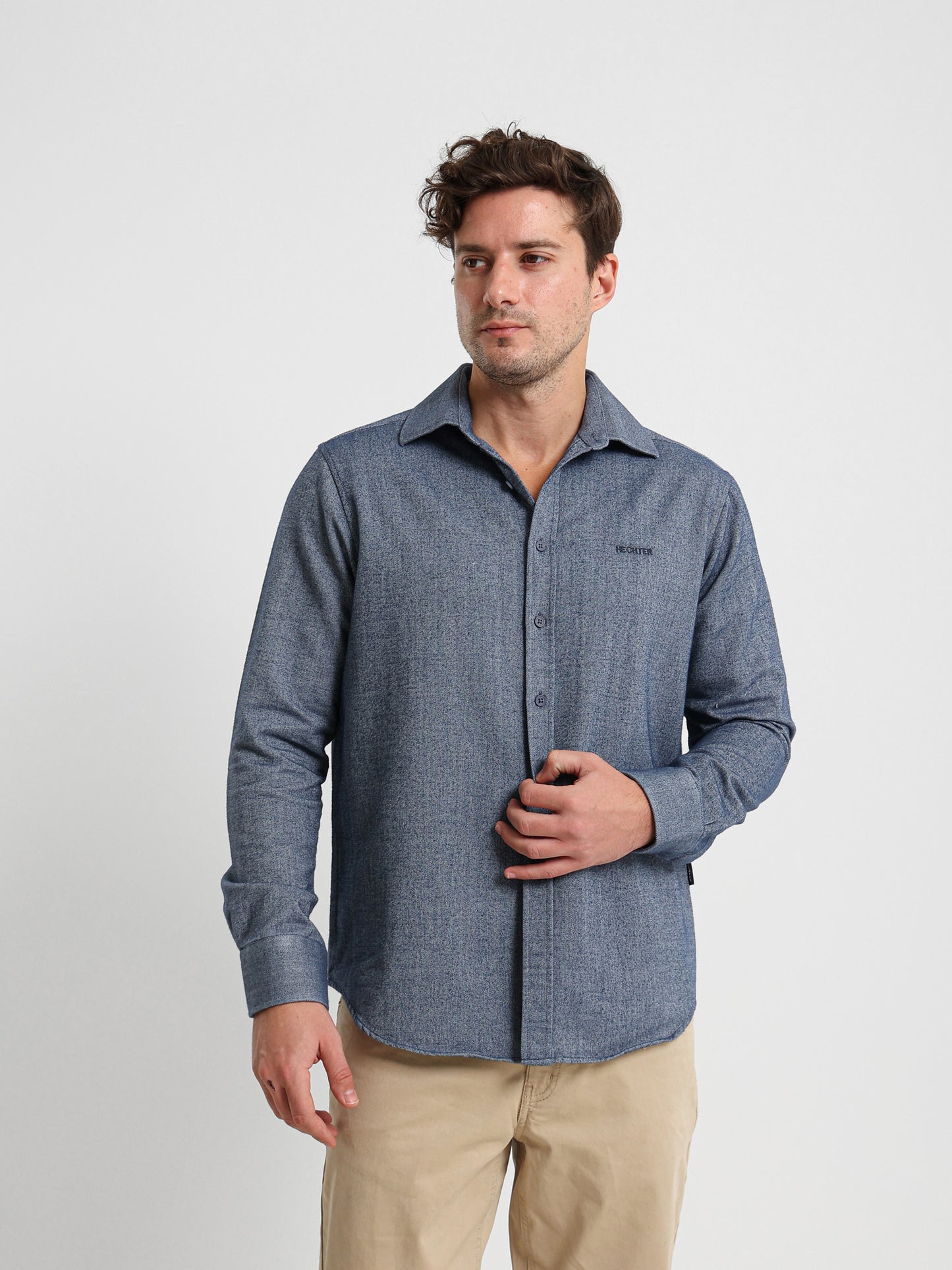 Textured Long Sleeve Shirt
