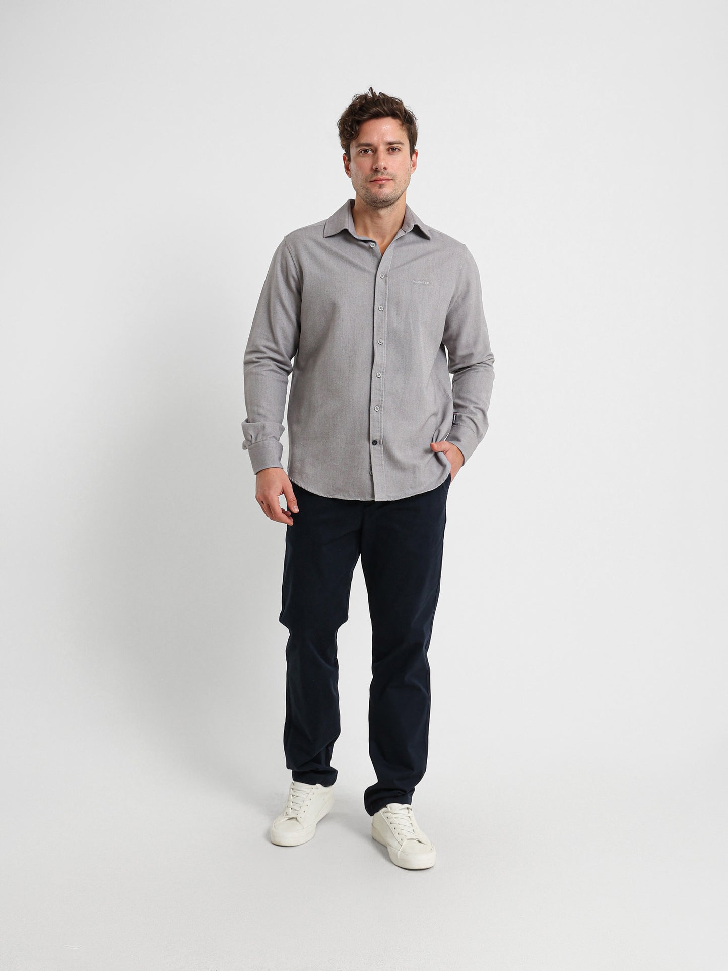 Textured Long Sleeve Shirt