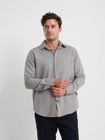 Textured Long Sleeve Shirt
