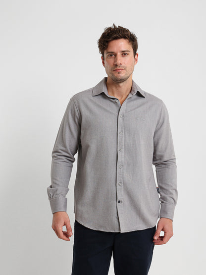 Textured Long Sleeve Shirt