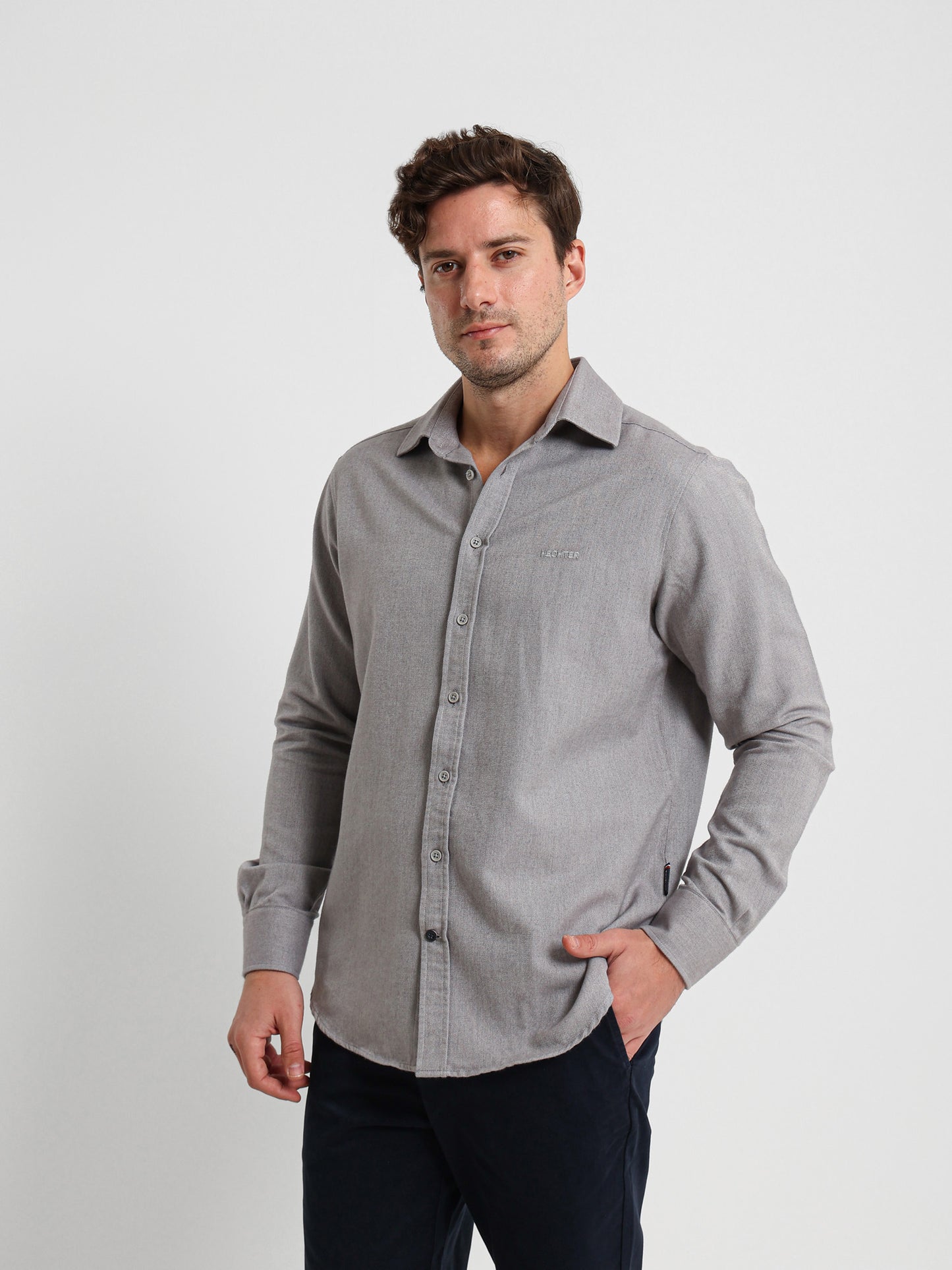 Textured Long Sleeve Shirt
