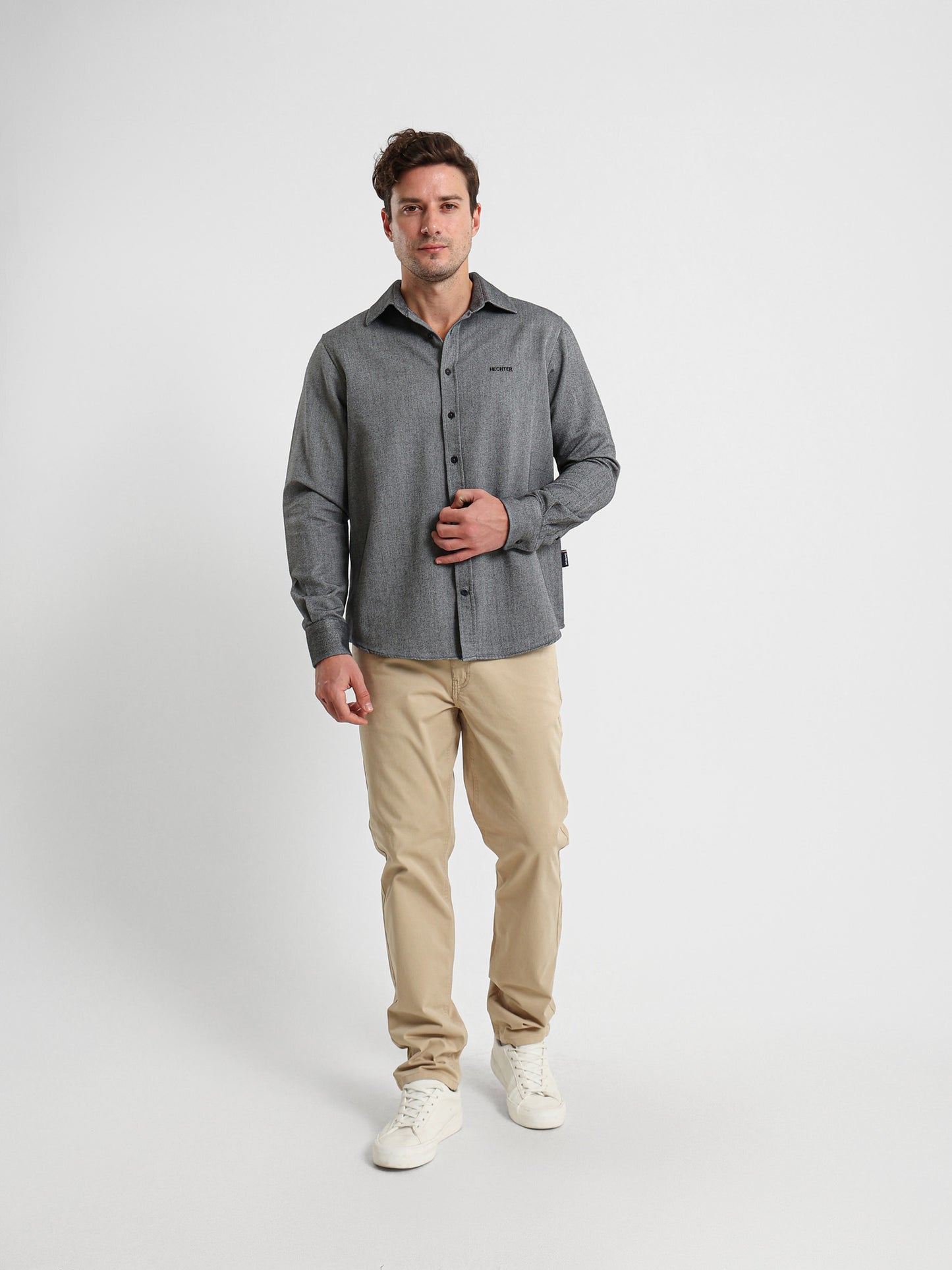 Textured Long Sleeve Shirt