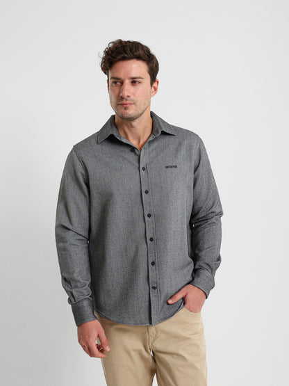 Textured Long Sleeve Shirt