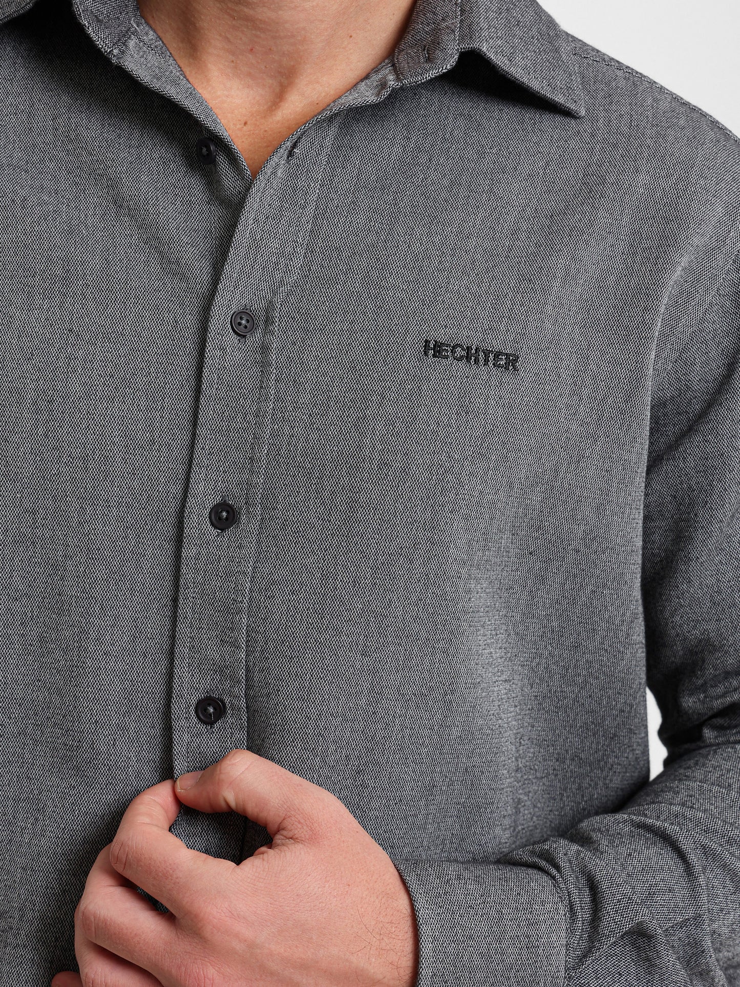 Textured Long Sleeve Shirt