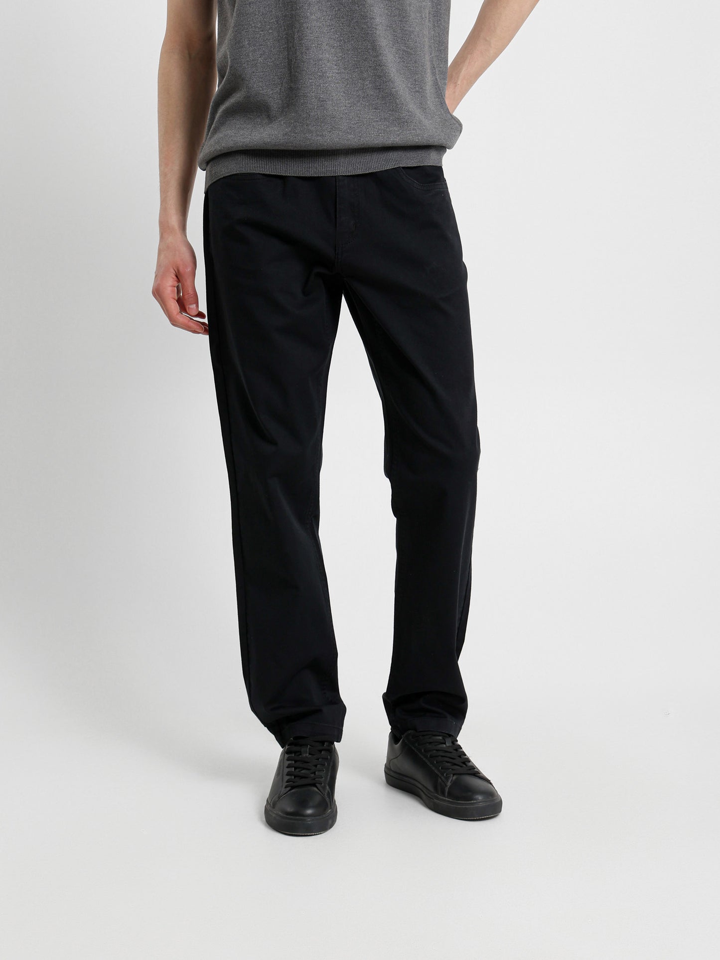Basic Casual Five Pocket Modern Fit Pants