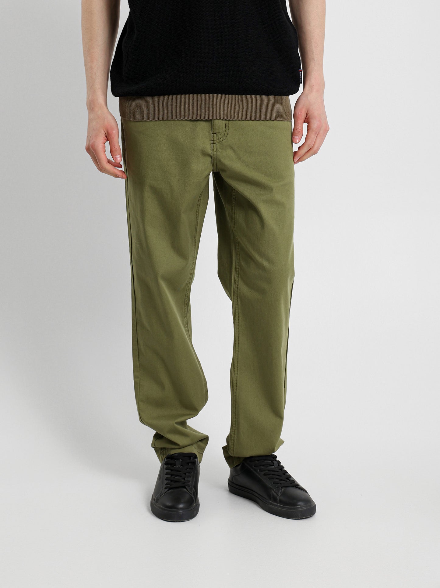 Basic Casual Five Pocket Modern Fit Pants